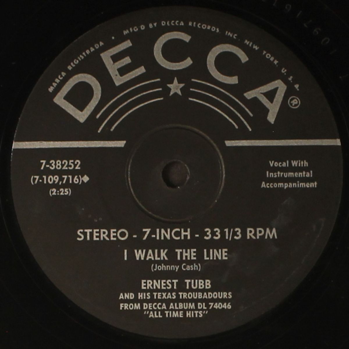 i walk the line by ERNEST TUBB