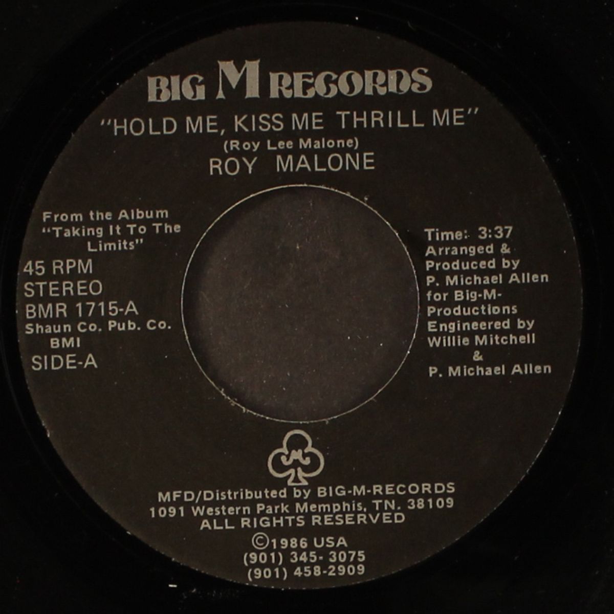 hold me, kiss me, thrill me / long version by ROY MALONE