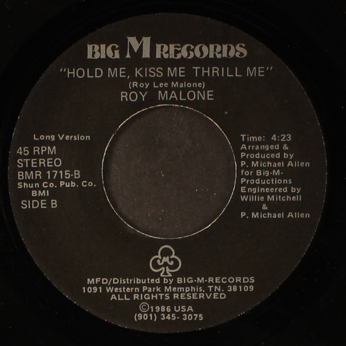 hold me, kiss me, thrill me / long version by ROY MALONE