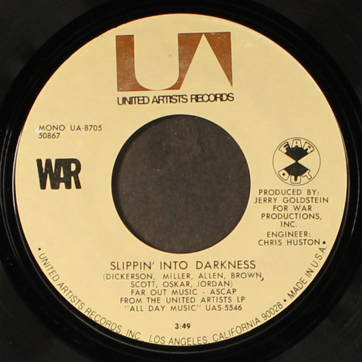 slippin' into darkness / nappy head by WAR
