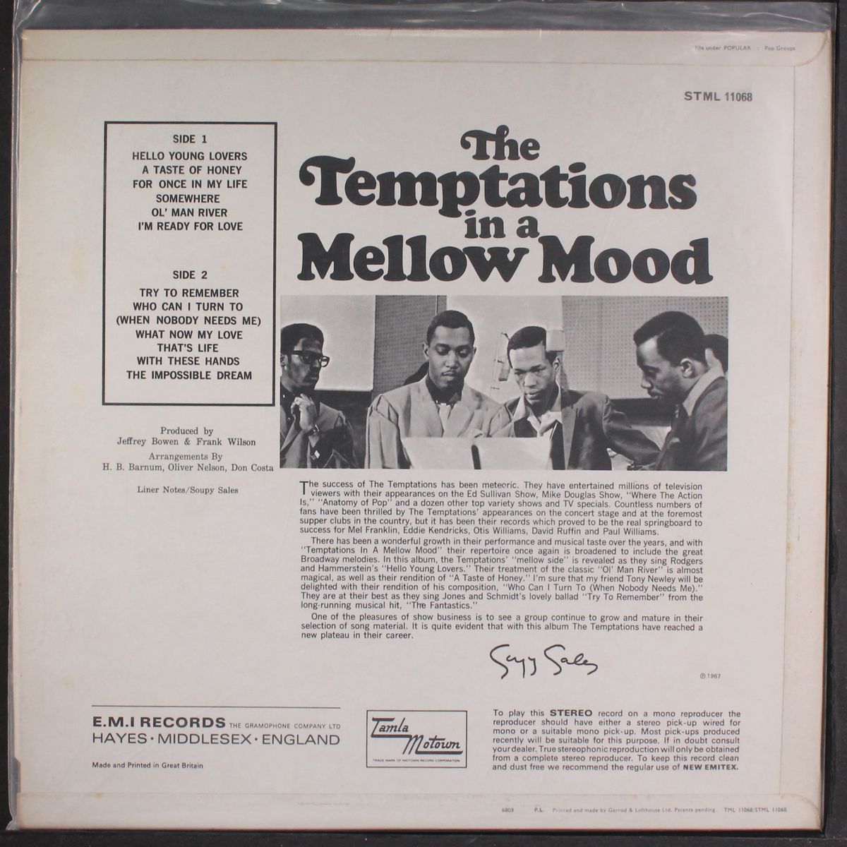 in a mellow mood by TEMPTATIONS