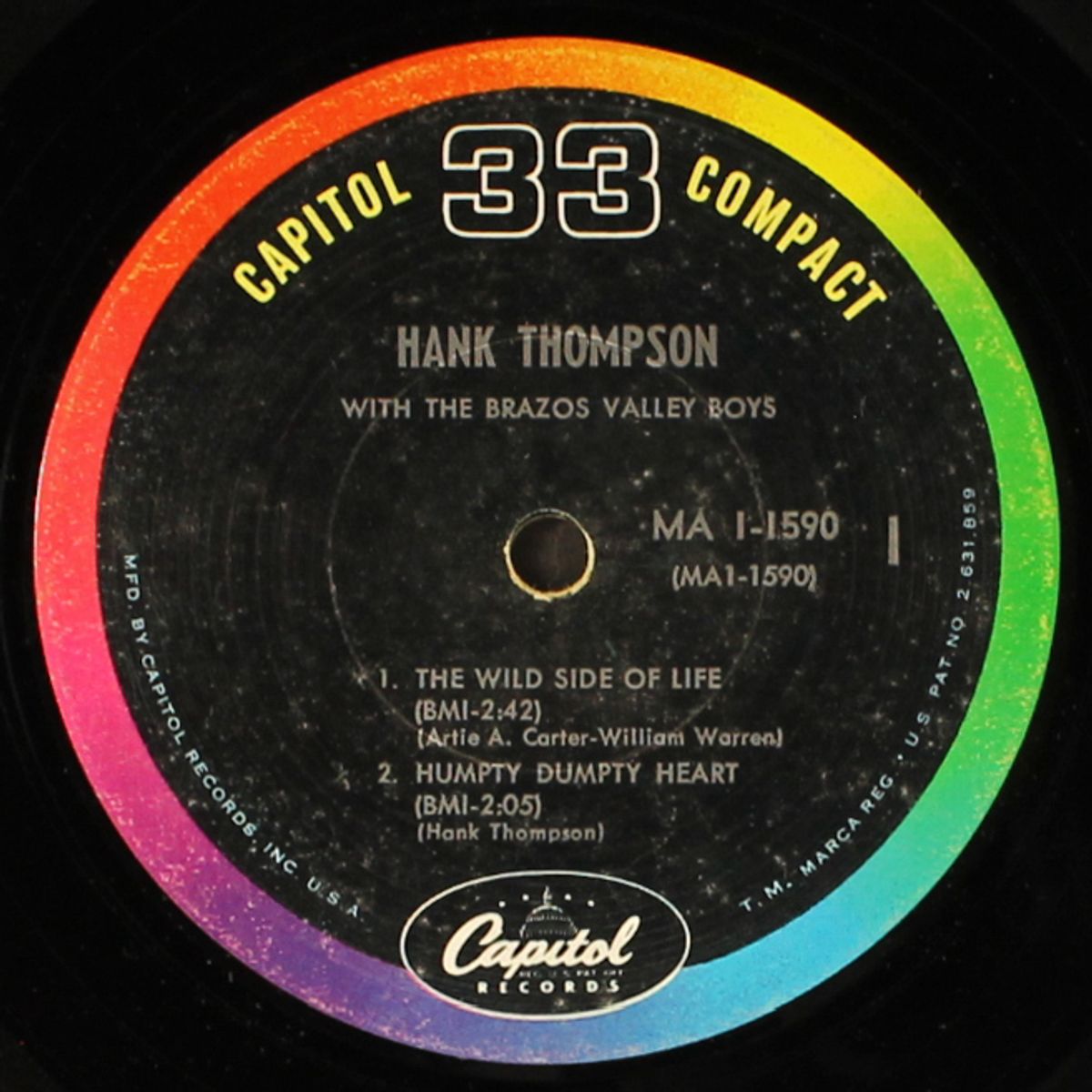 the wild side of life by HANK THOMPSON