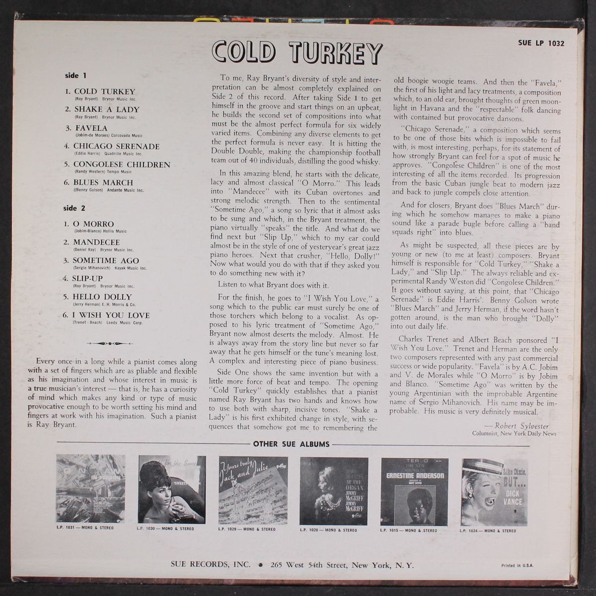 cold turkey by RAY BRYANT