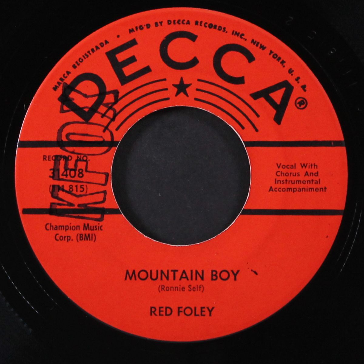 mountain boy / polka on a banjo by RED FOLEY