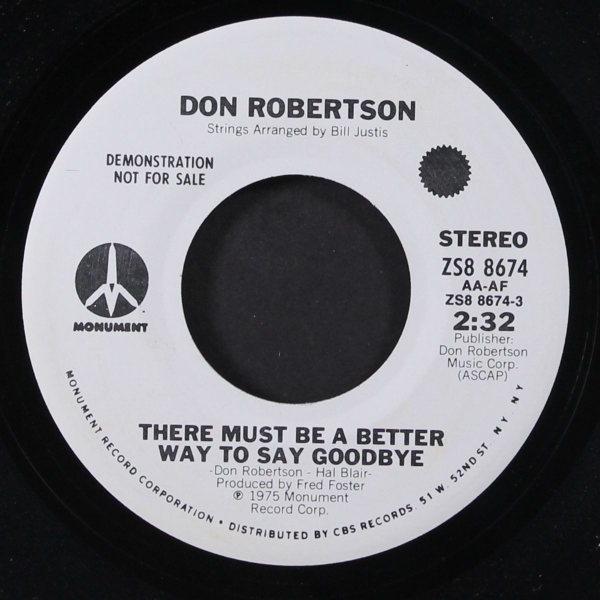 there must be a better way to say goodbye / mono by DON ROBERTSON