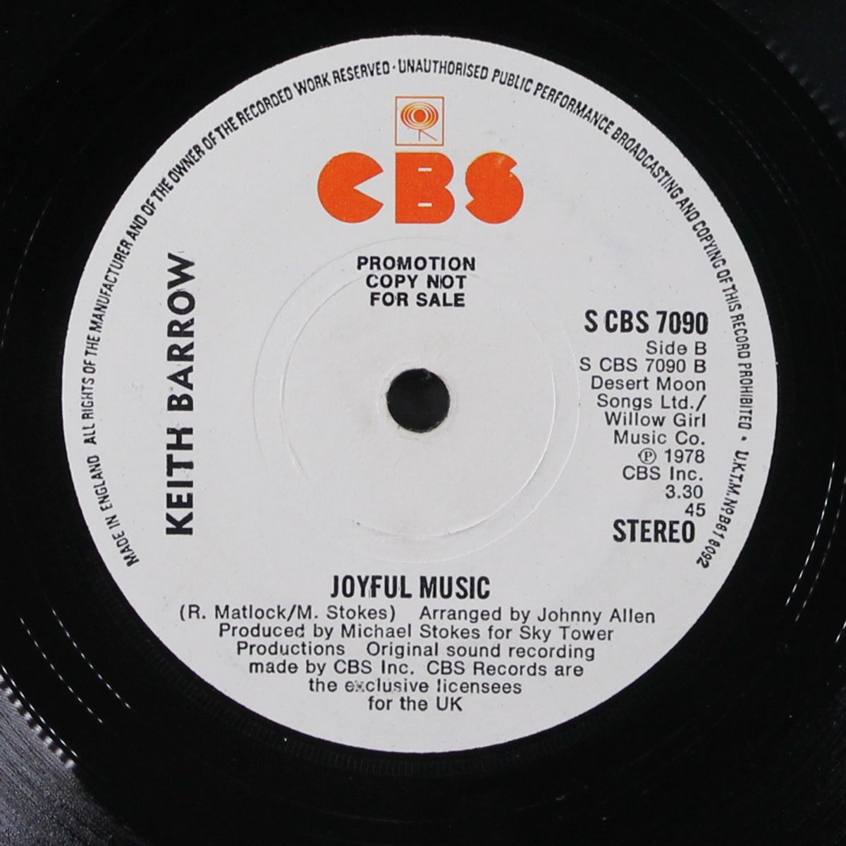 turn me up / joyful music by KEITH BARROW