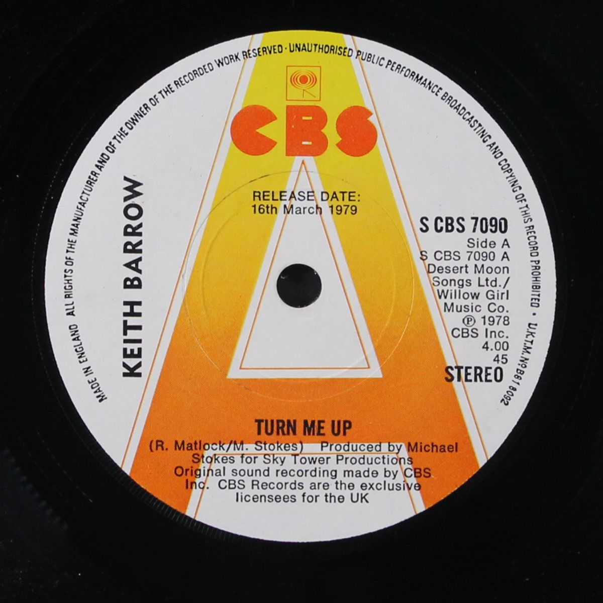 turn me up / joyful music by KEITH BARROW