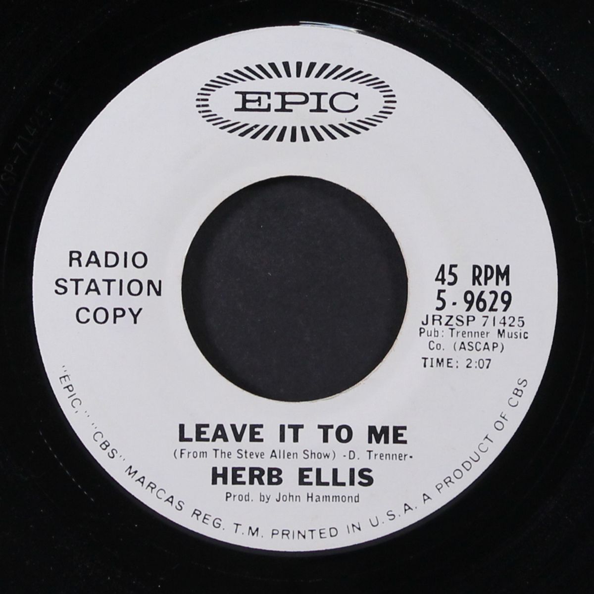 leave it to me / texas waltz by HERB ELLIS