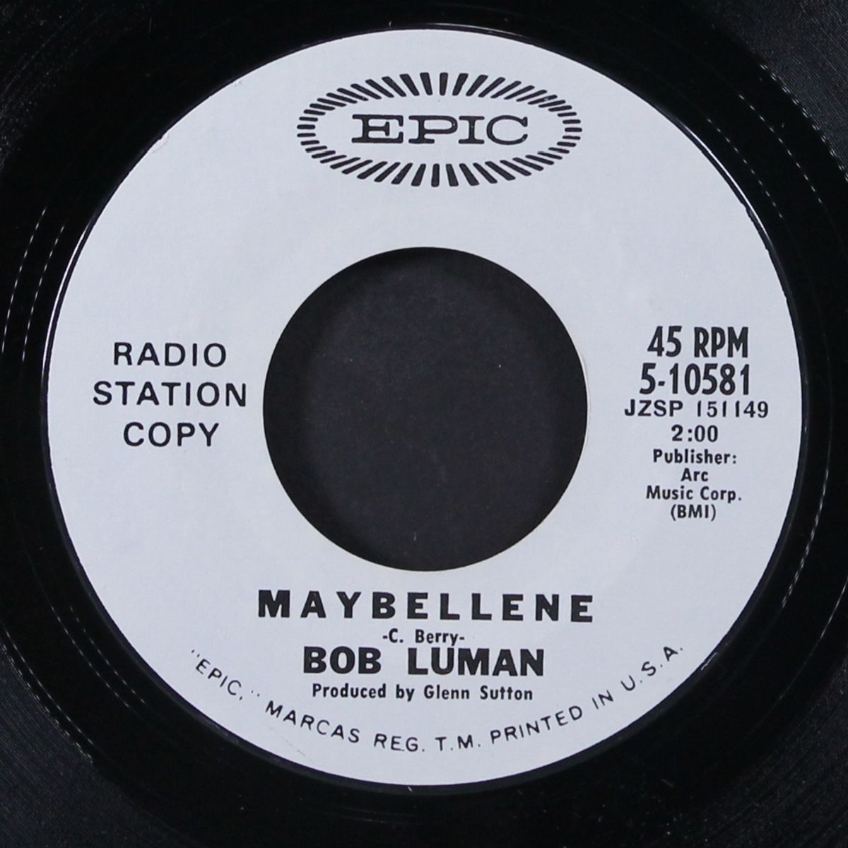 gettin' back to norma / maybellene by BOB LUMAN