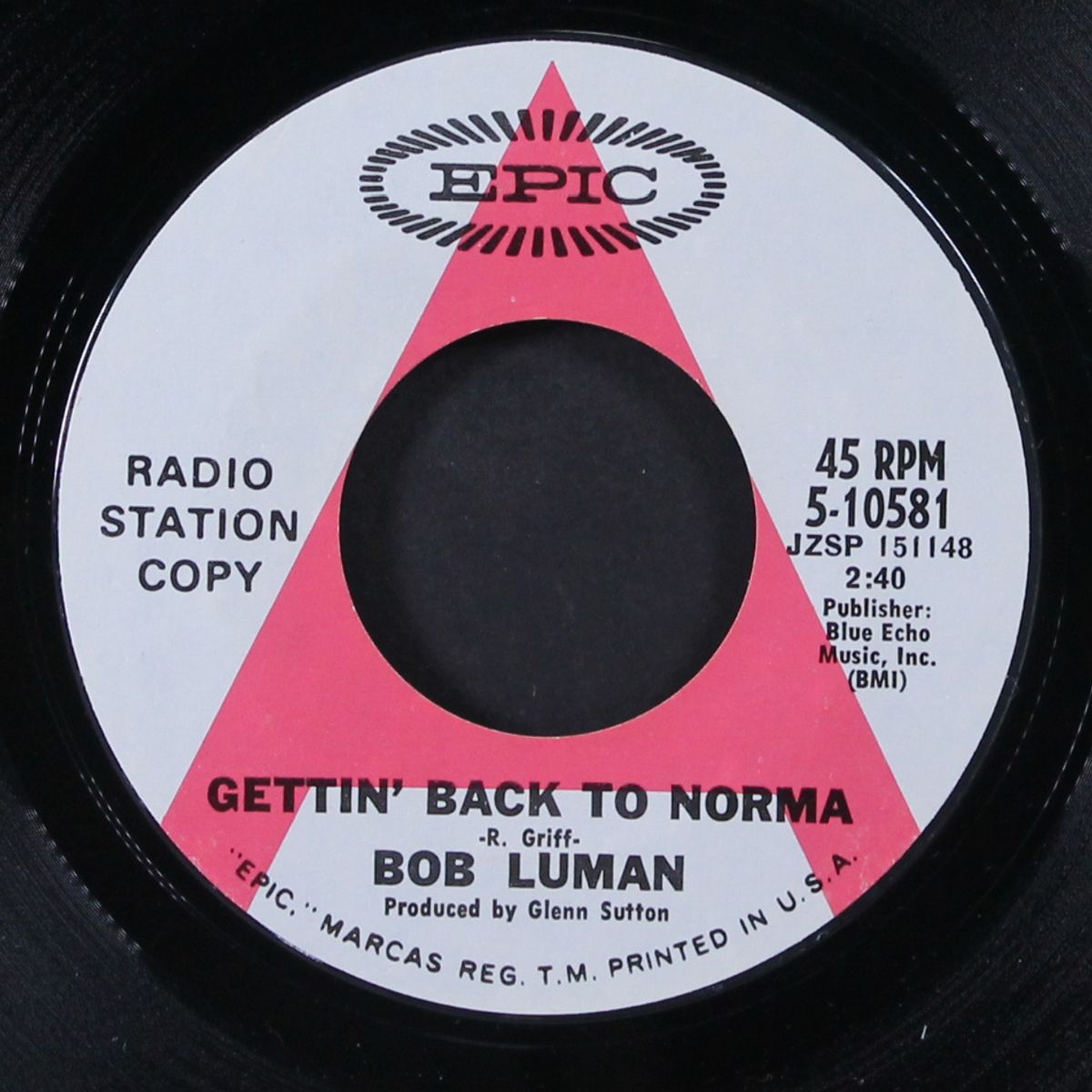 gettin' back to norma / maybellene by BOB LUMAN