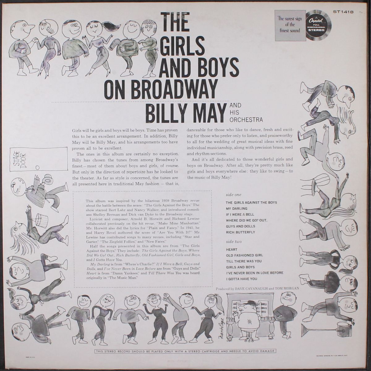 the girls and boys on broadway by BILLY MAY