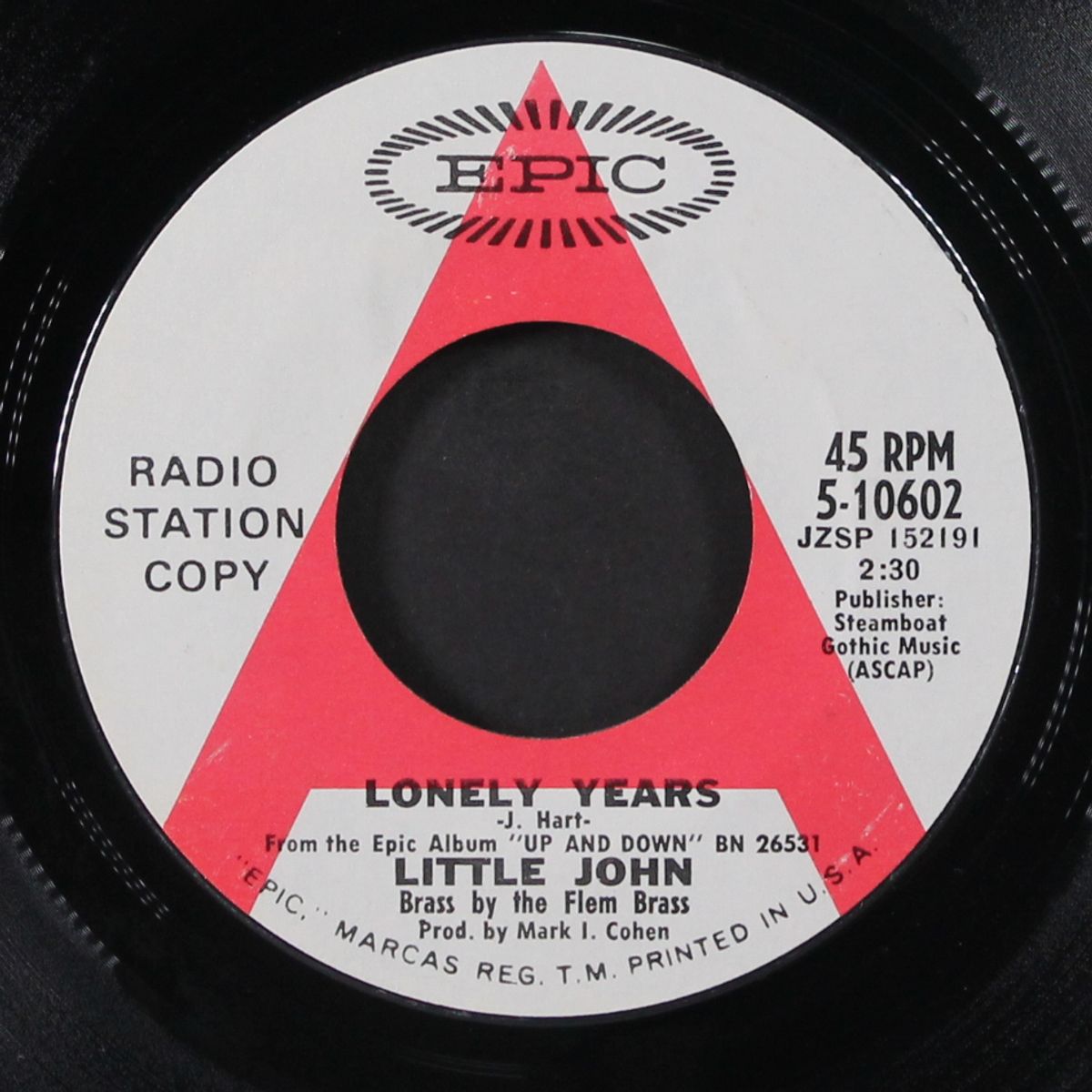 lonely years / wood grain alcohol by LITTLE JOHN