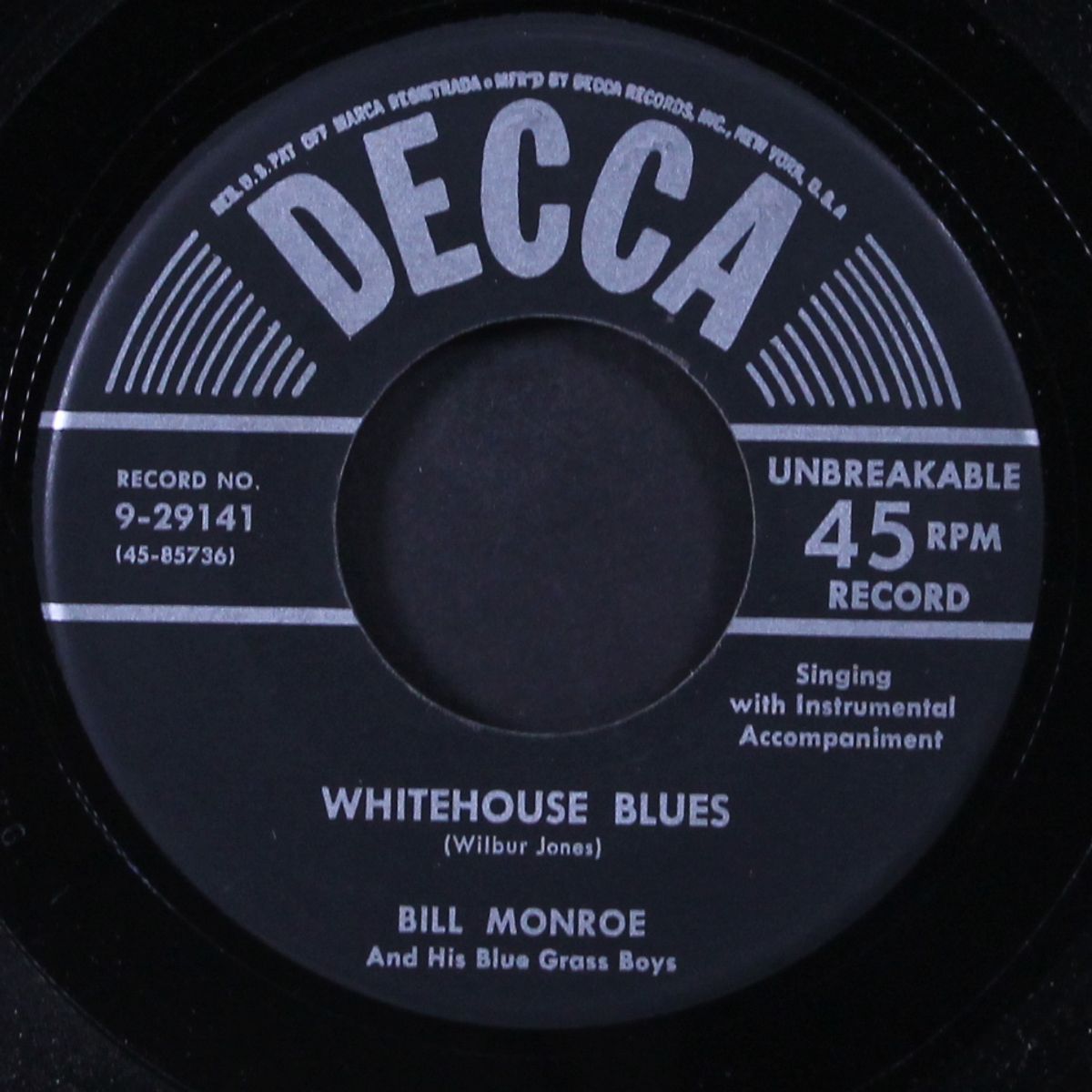 get up john / whitehouse blues by BILL MONROE