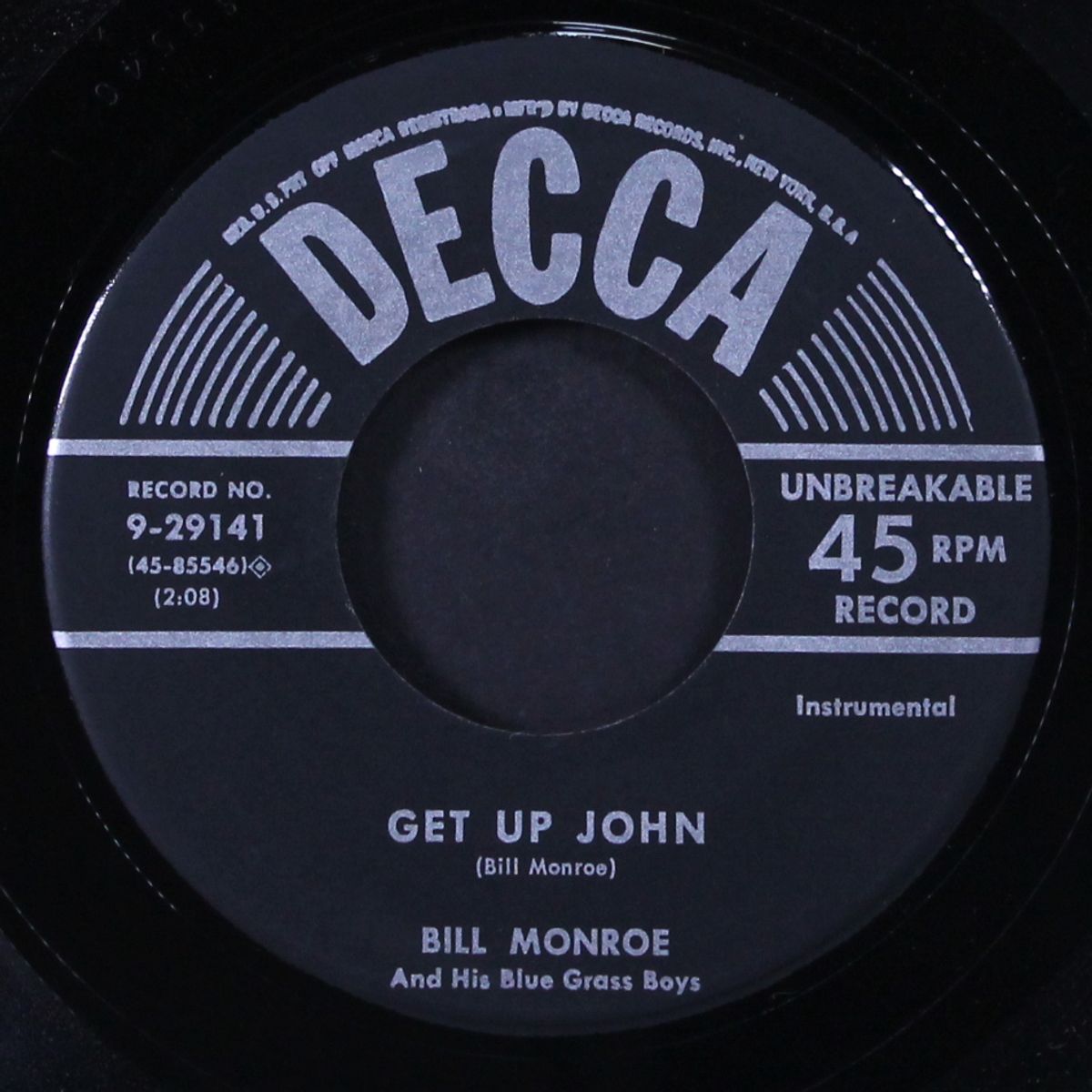 get up john / whitehouse blues by BILL MONROE