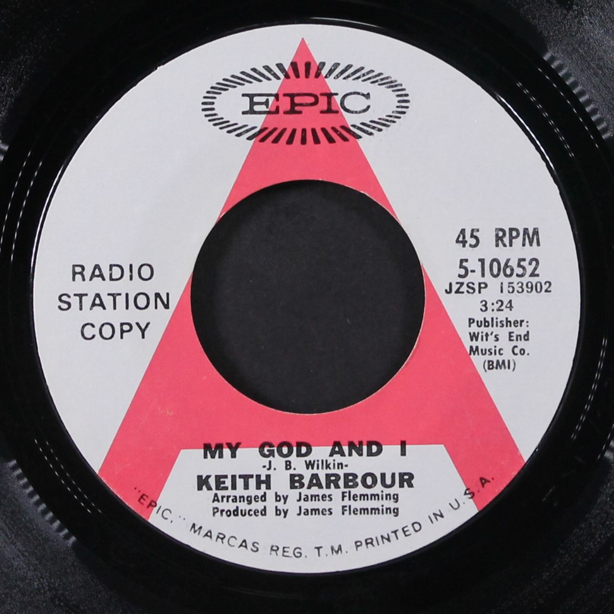 my god and i / in the quiet of your love by KEITH BARBOUR