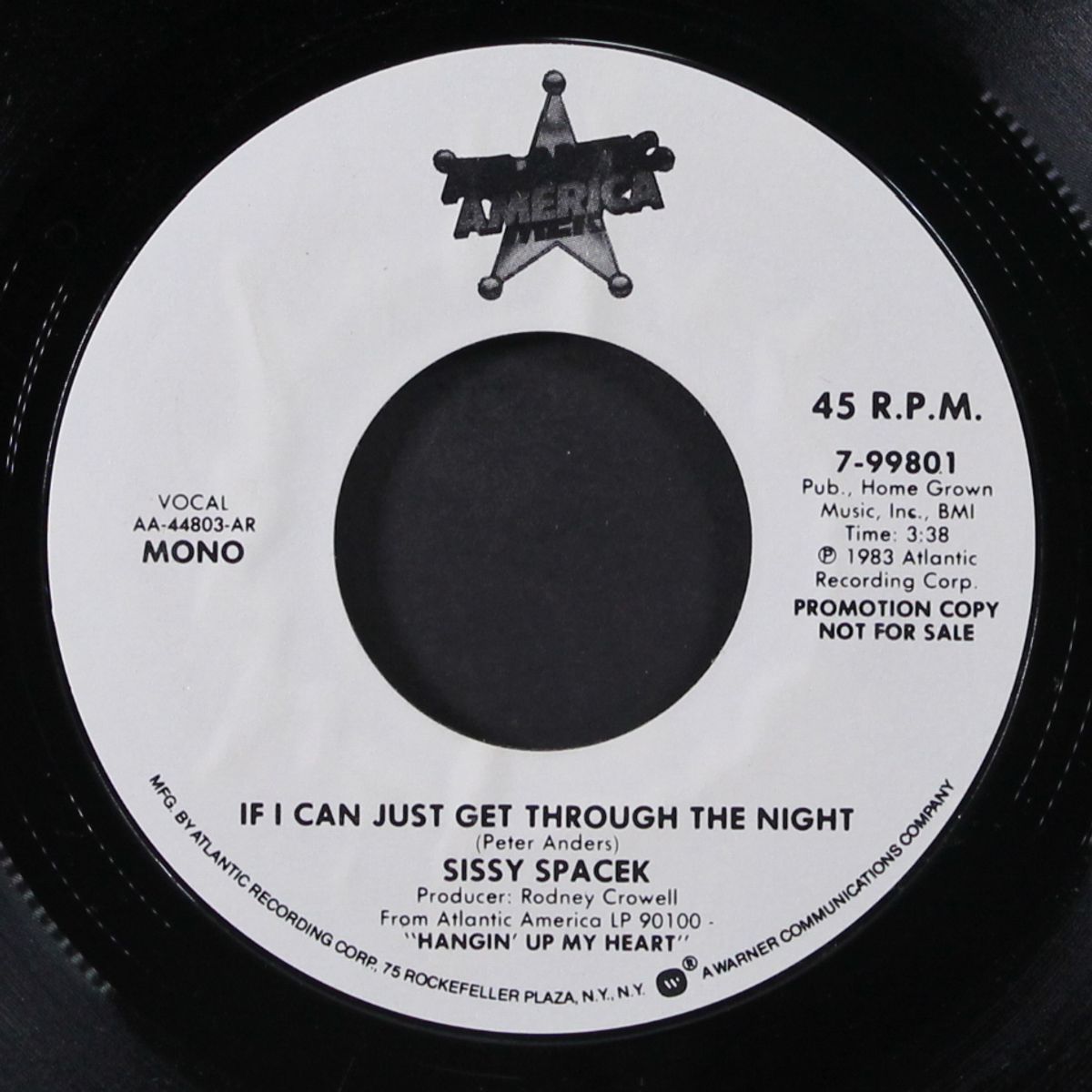 if i can just get through the night / mono by SISSY SPACEK