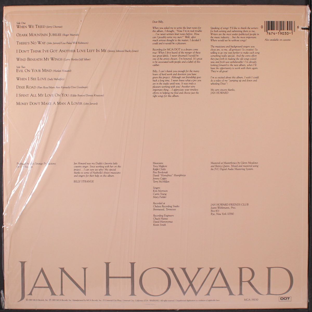jan howard by JAN HOWARD