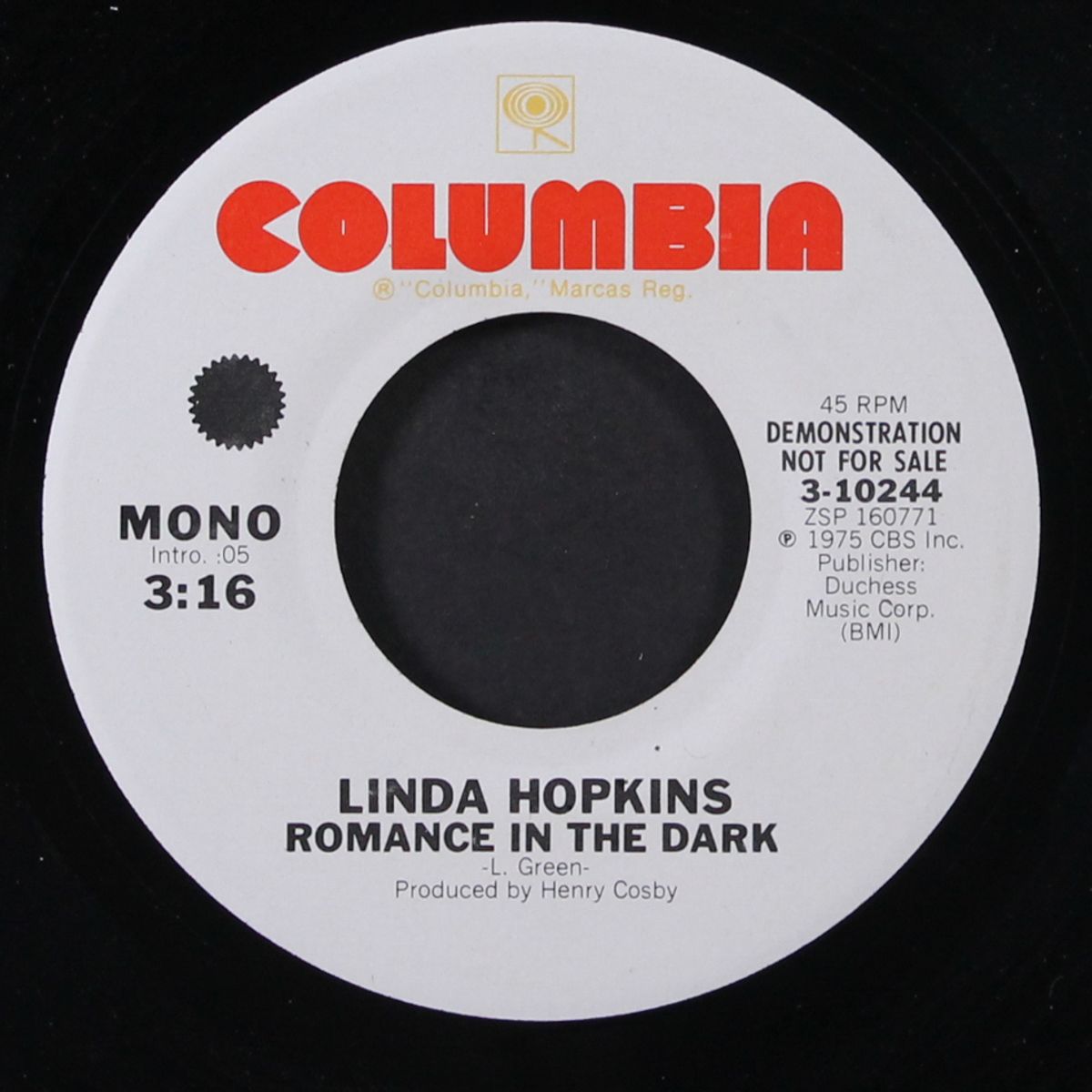 romance in the dark / mono by LINDA HOPKINS