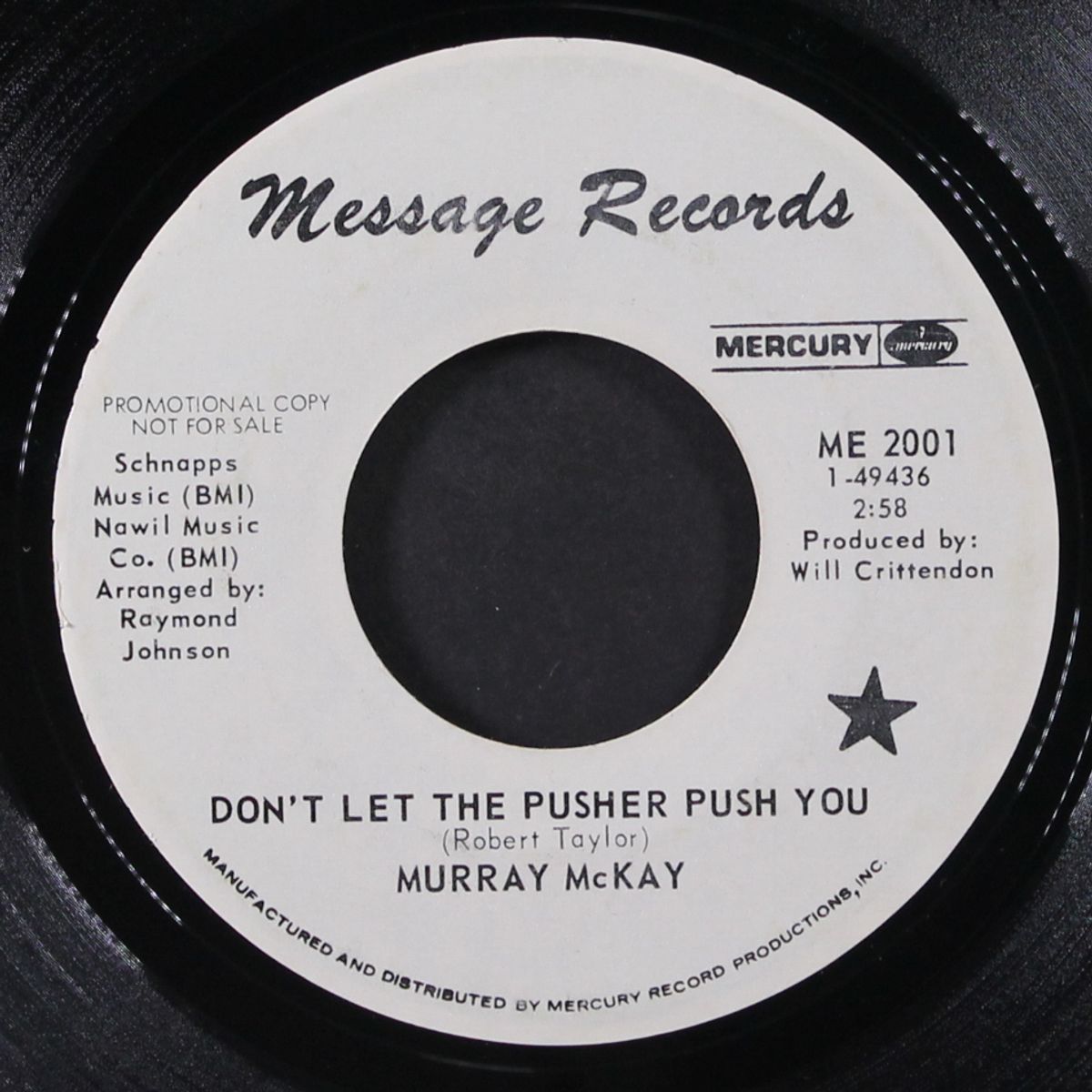 don't let the pusher push you / blacks tryin' to make it by MURRAY MCKAY