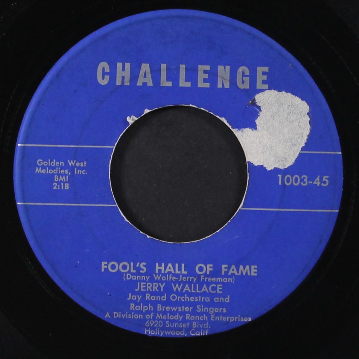 blue-jean baby / fool's hall of fame by JERRY WALLACE
