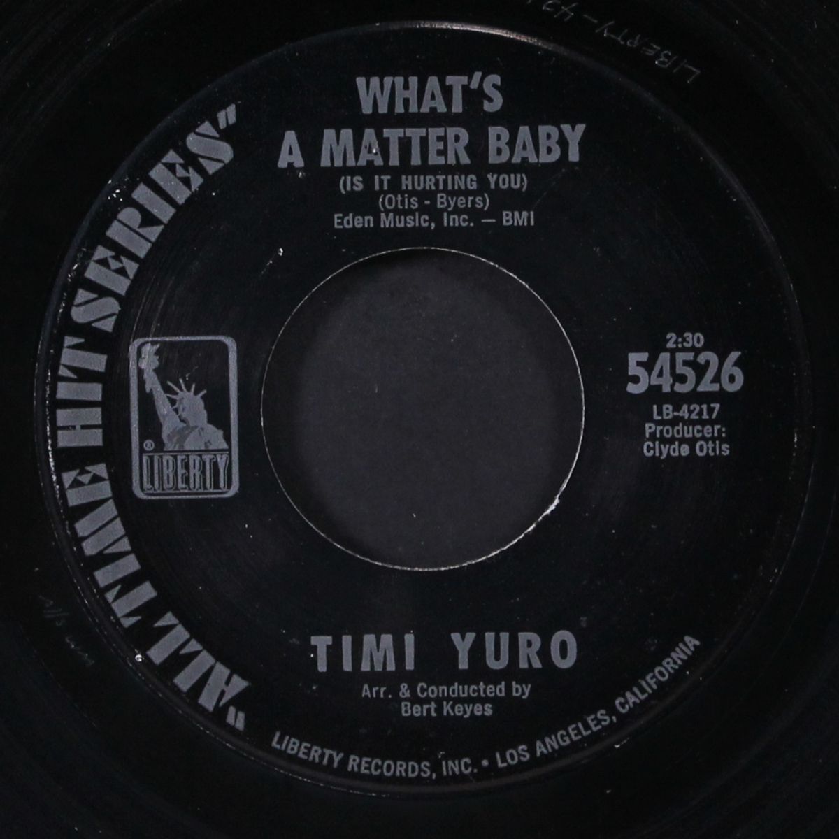 hurt / what's a matter baby by TIMI YURO