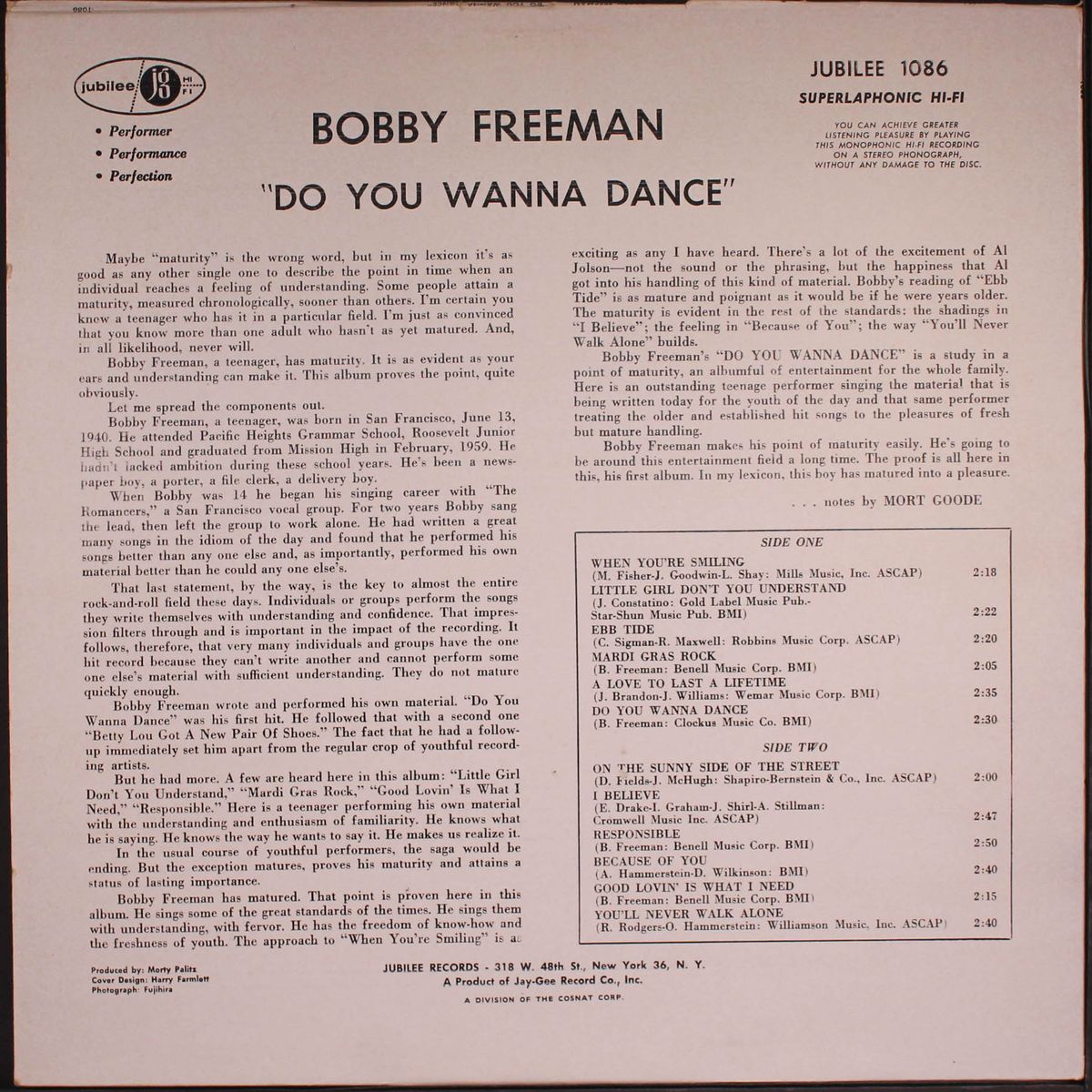 do you wanna dance by BOBBY FREEMAN