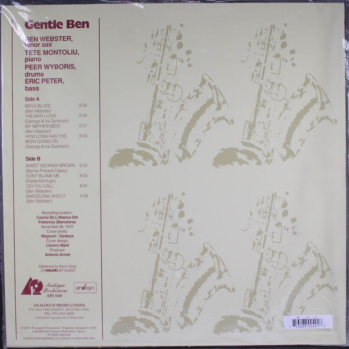 gentle ben by BEN WEBSTER