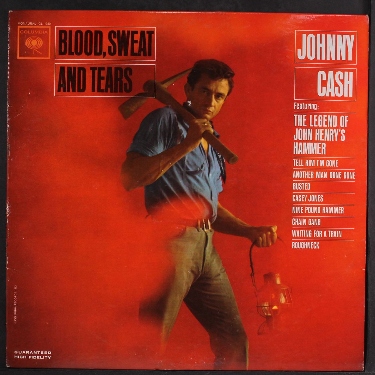 blood, sweat and tears by JOHNNY CASH