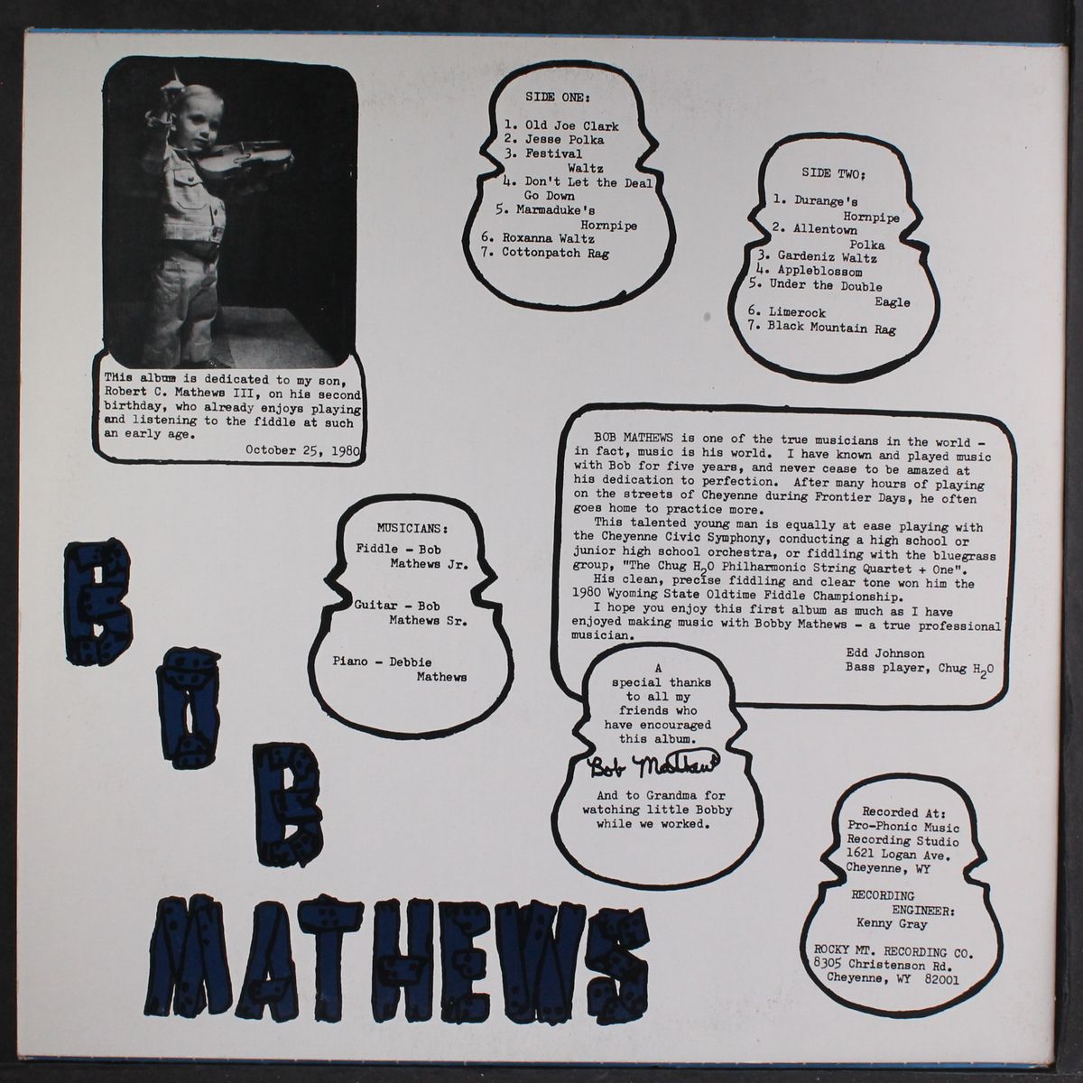 bob mathews by BOB MATHEWS