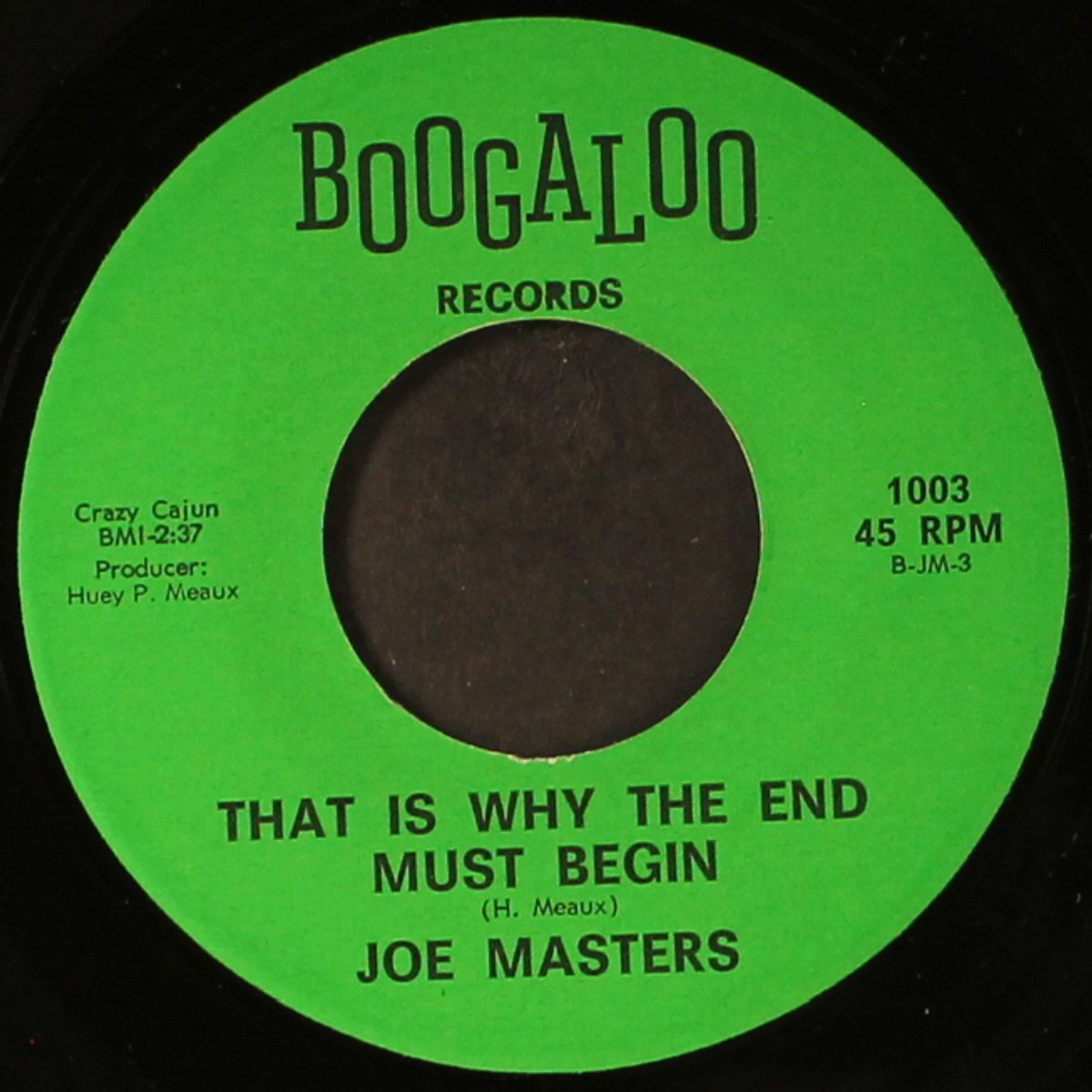 that is why the end must begin / just be yourself by JOE MASTERS