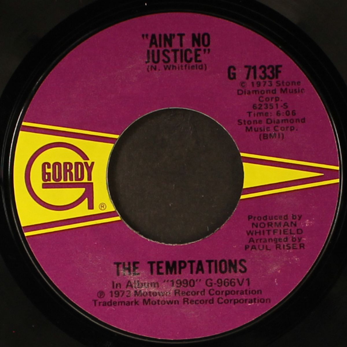 let your hair down / ain't no justice by TEMPTATIONS