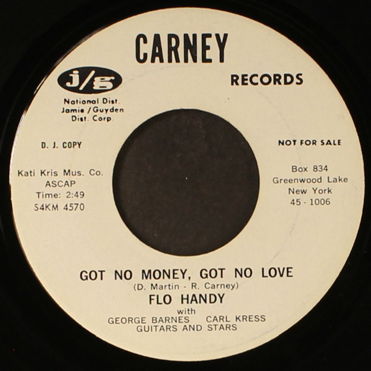 got no money got no love / go stand in the corner by FLO HANDY