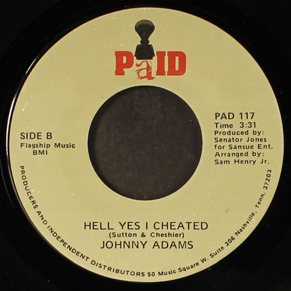 i'm afraid to let you into my life / hell yes i cheated by JOHNNY ADAMS