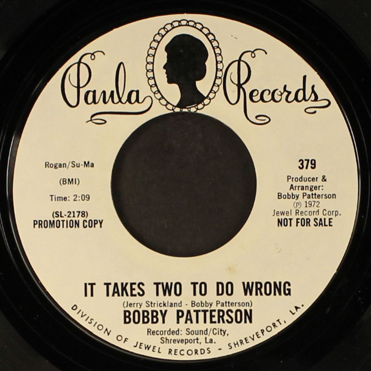 take time to know the truth / it takes two to do wrong by BOBBY PATTERSON