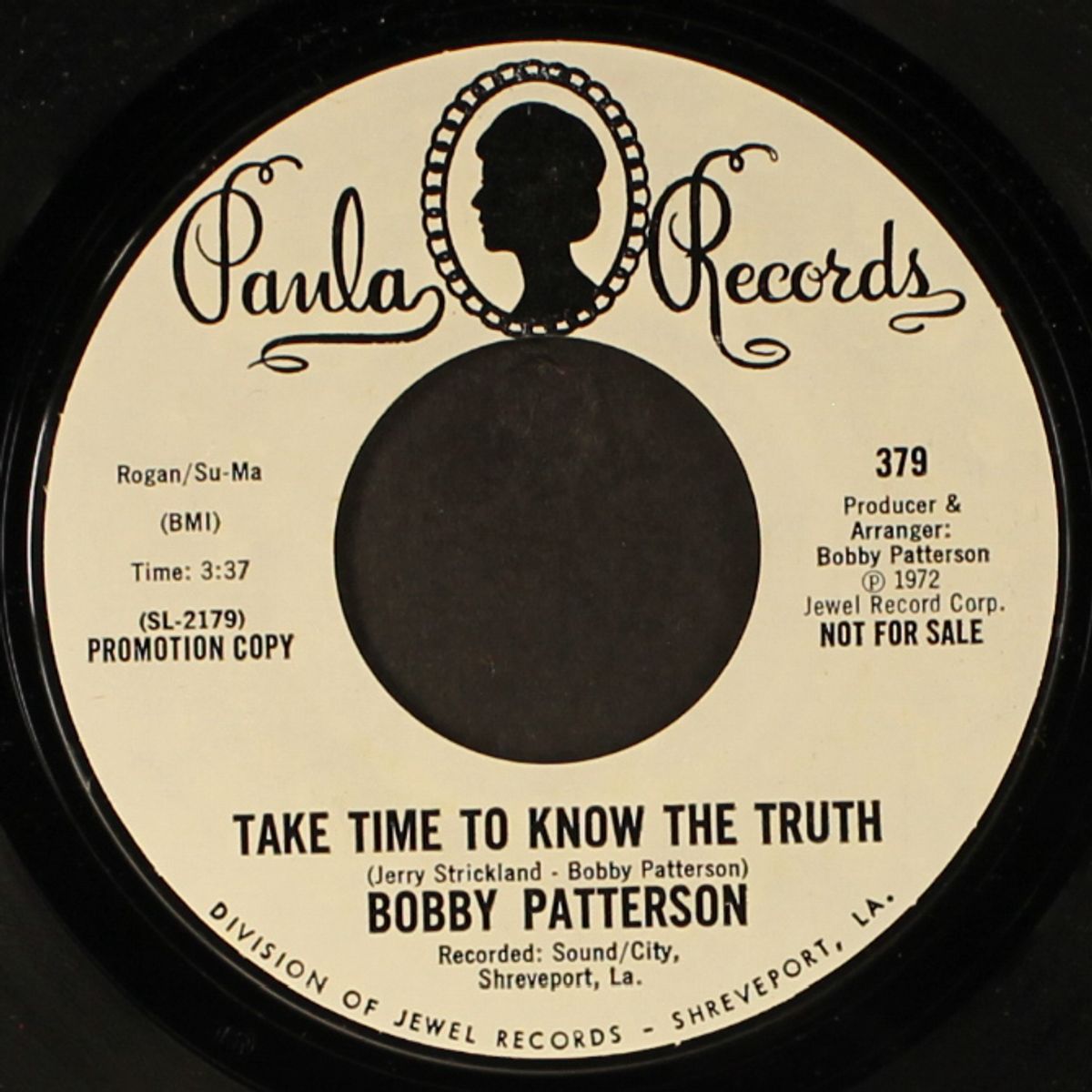 take time to know the truth / it takes two to do wrong by BOBBY PATTERSON