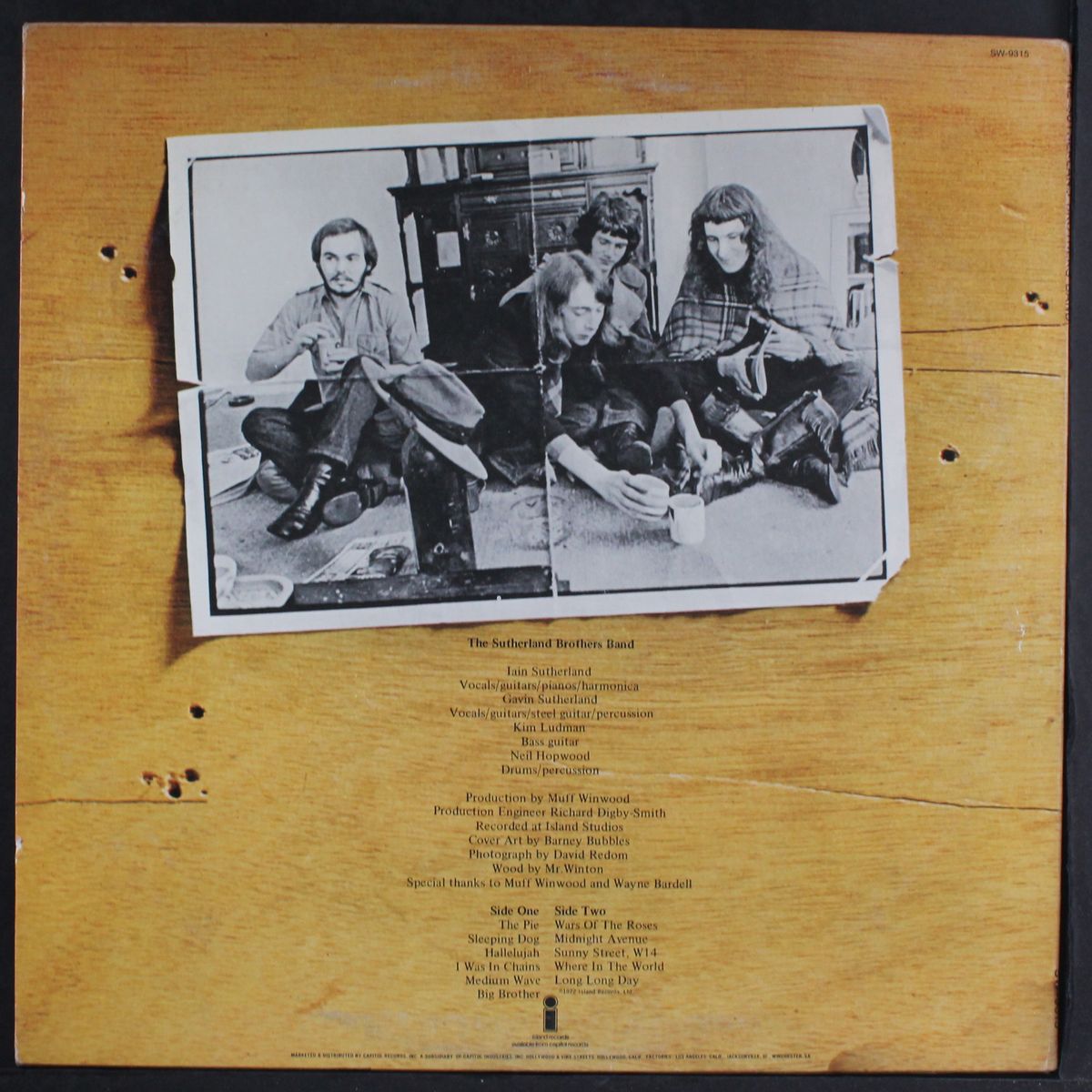 the sutherland brothers band by SUTHERLAND BROTHERS BAND