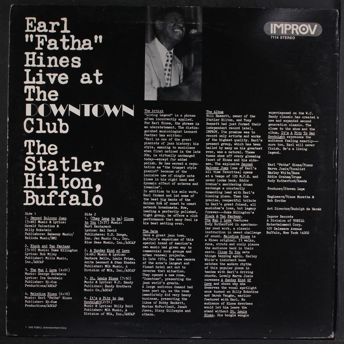 live at buffalo by EARL HINES