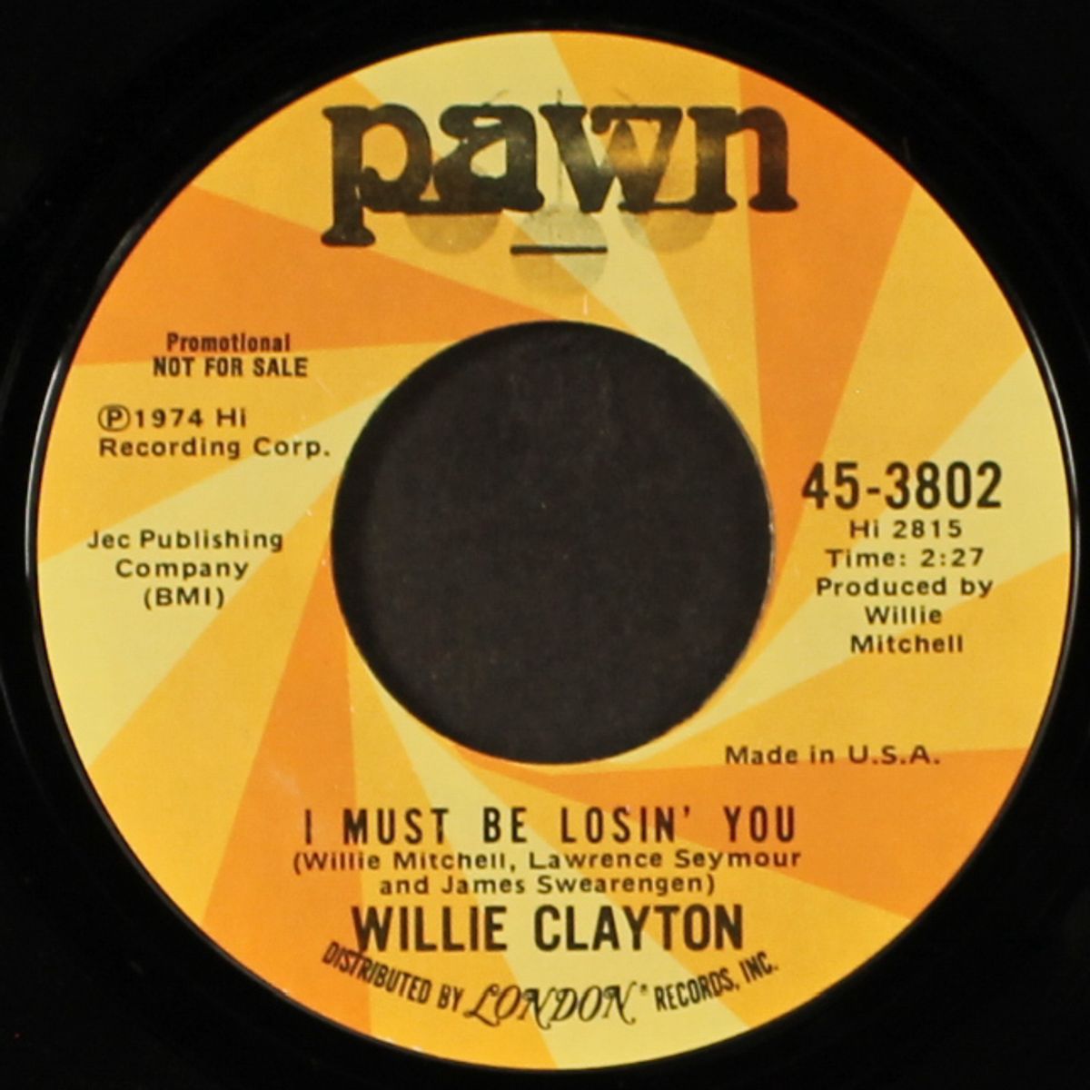 it's time you made up your mind / i must be losing you by WILLIE CLAYTON
