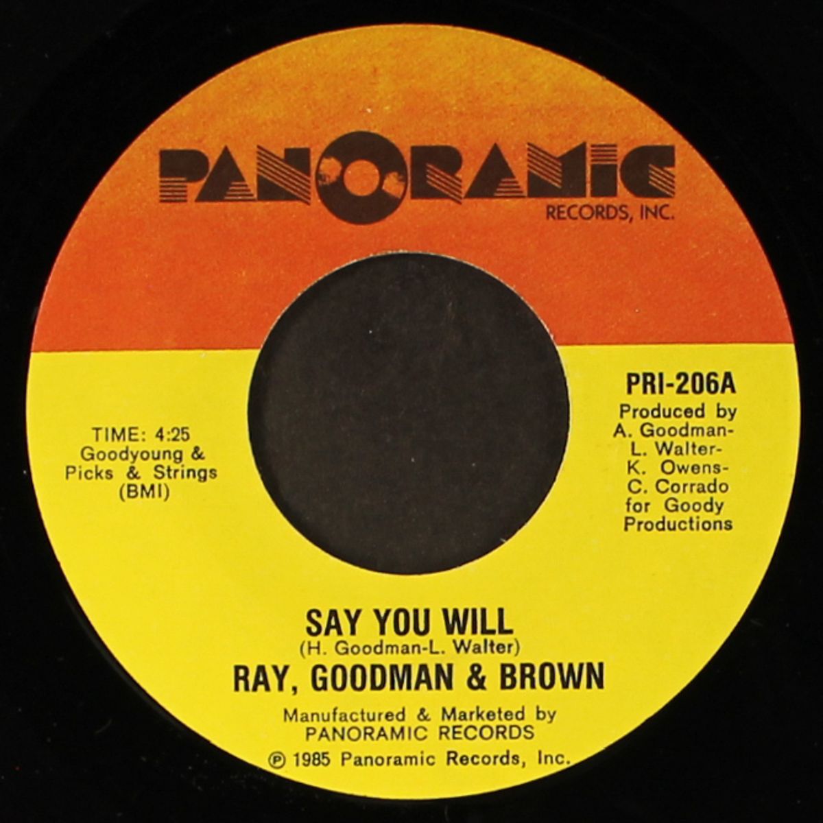 say you will / bad habit by RAY, GOODMAN & BROWN