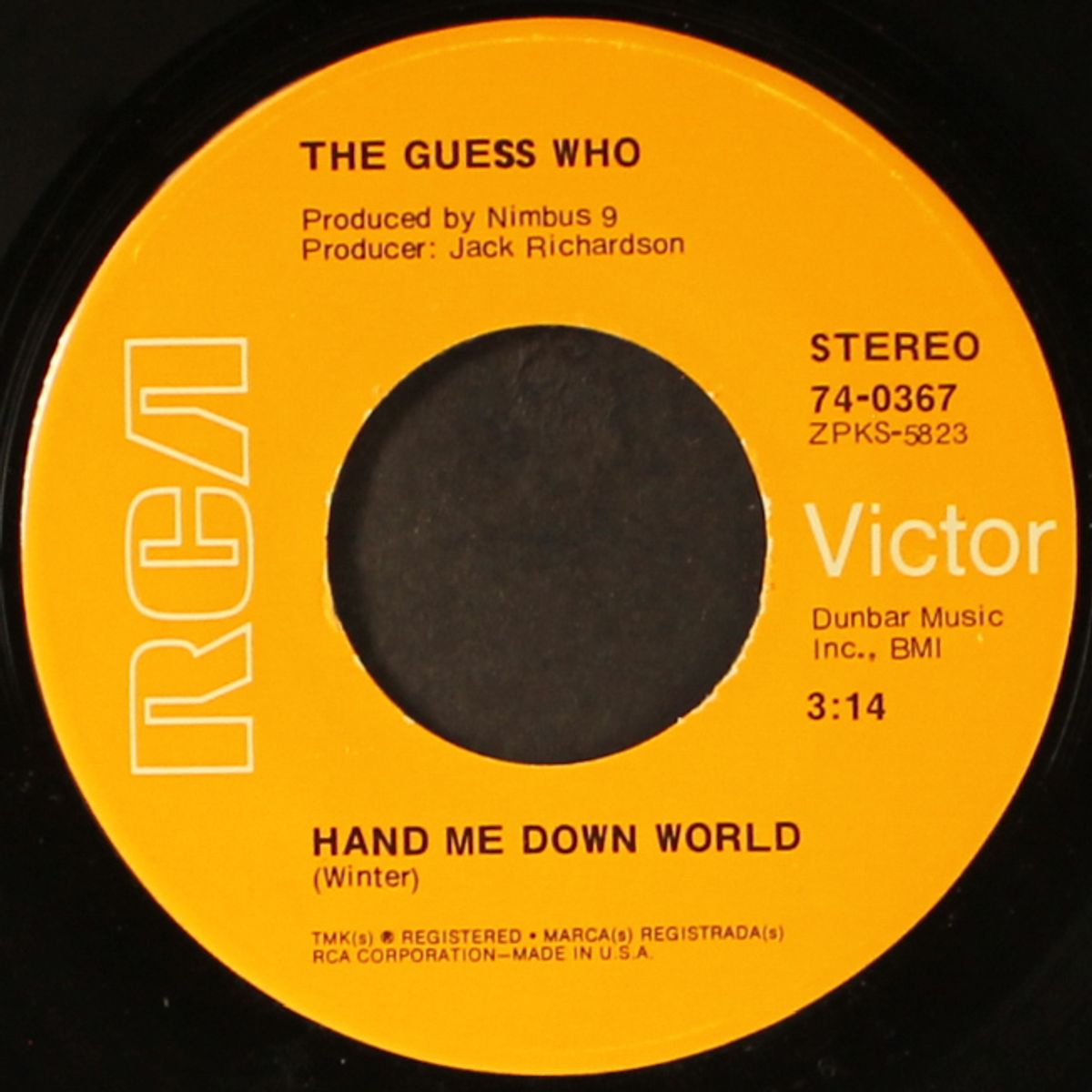 hand me down world by GUESS WHO