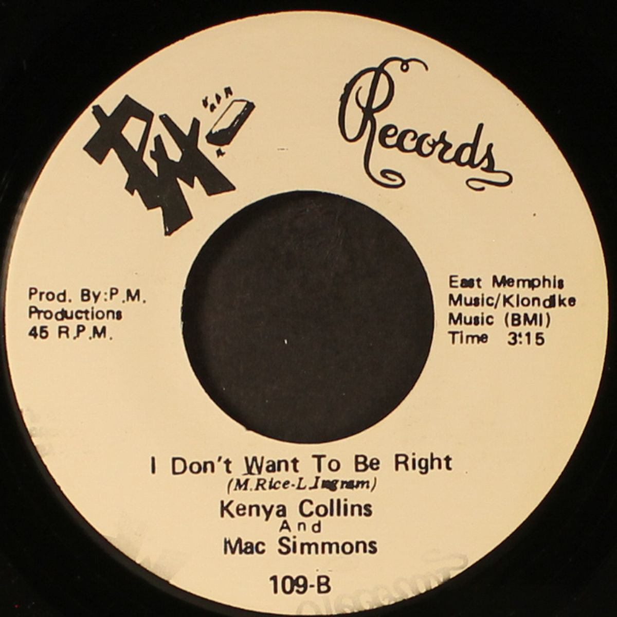 i don't want to be right / looking for the same thing by KENYA COLLINS & MACK SIMMONS