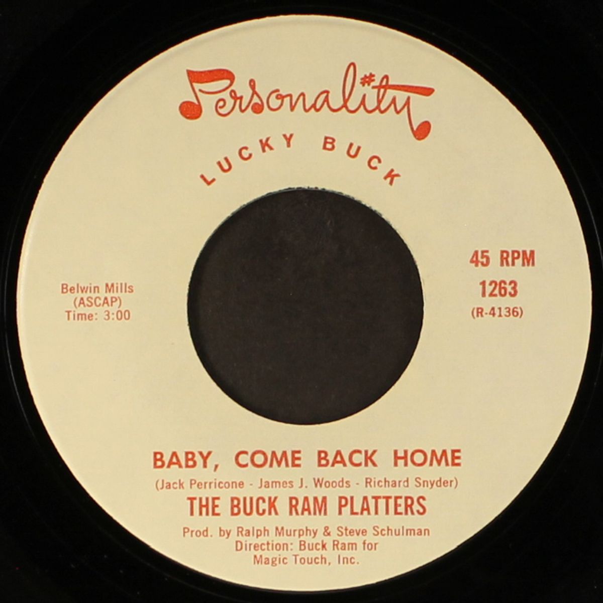 baby, come back home / the great pretender by BUCK RAM PLATTERS