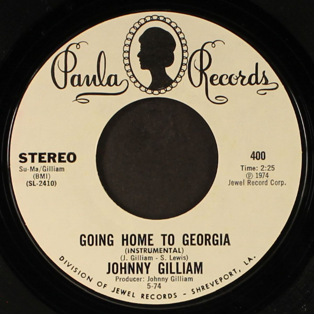 going home to georgia / instrumental by JOHNNY GILLIAM
