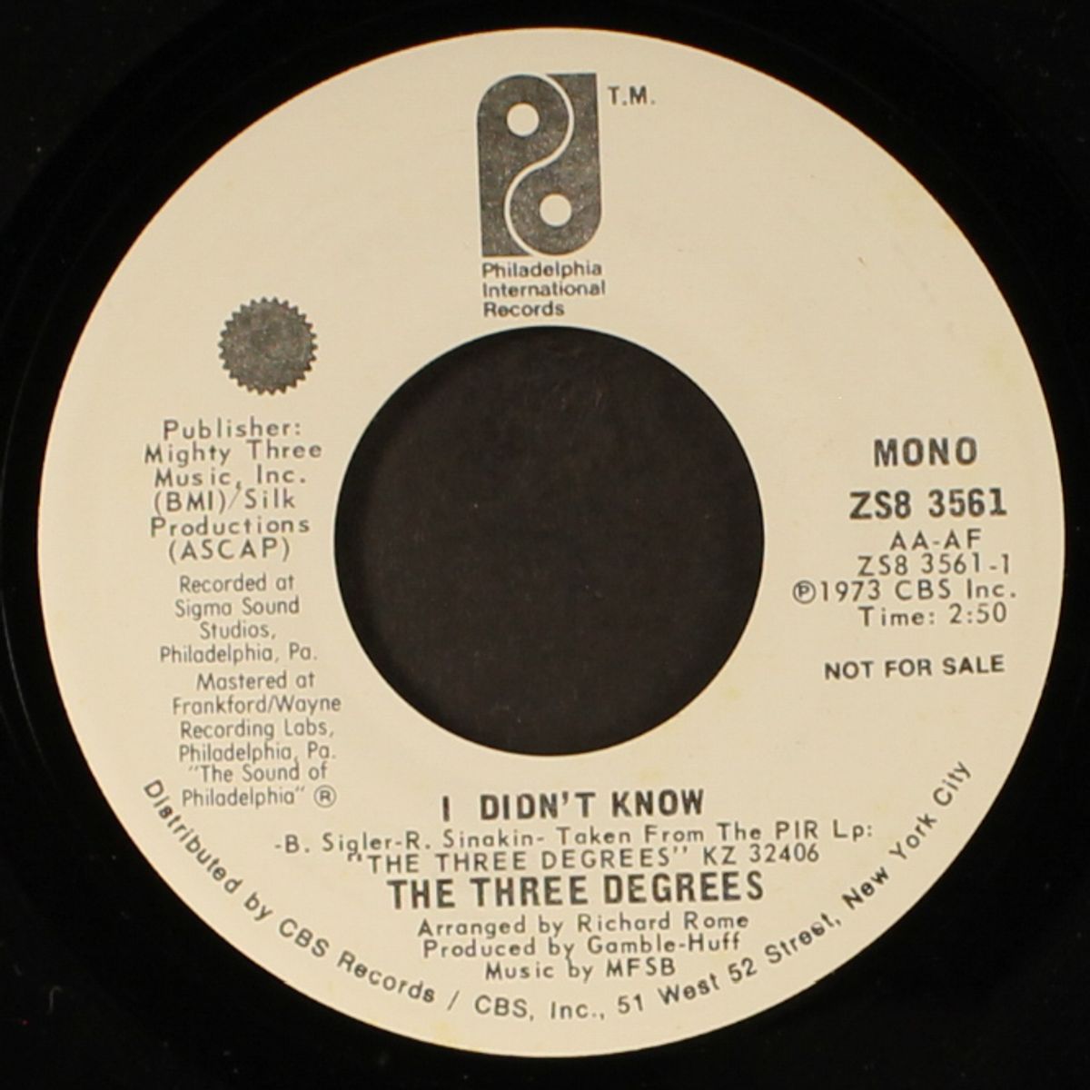 i didn't know / mono by THREE DEGREES