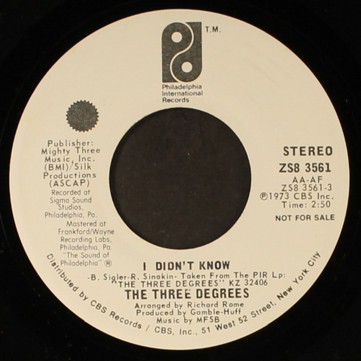 i didn't know / mono by THREE DEGREES