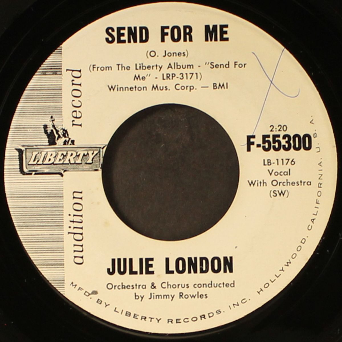 send for me / evenin' by JULIE LONDON