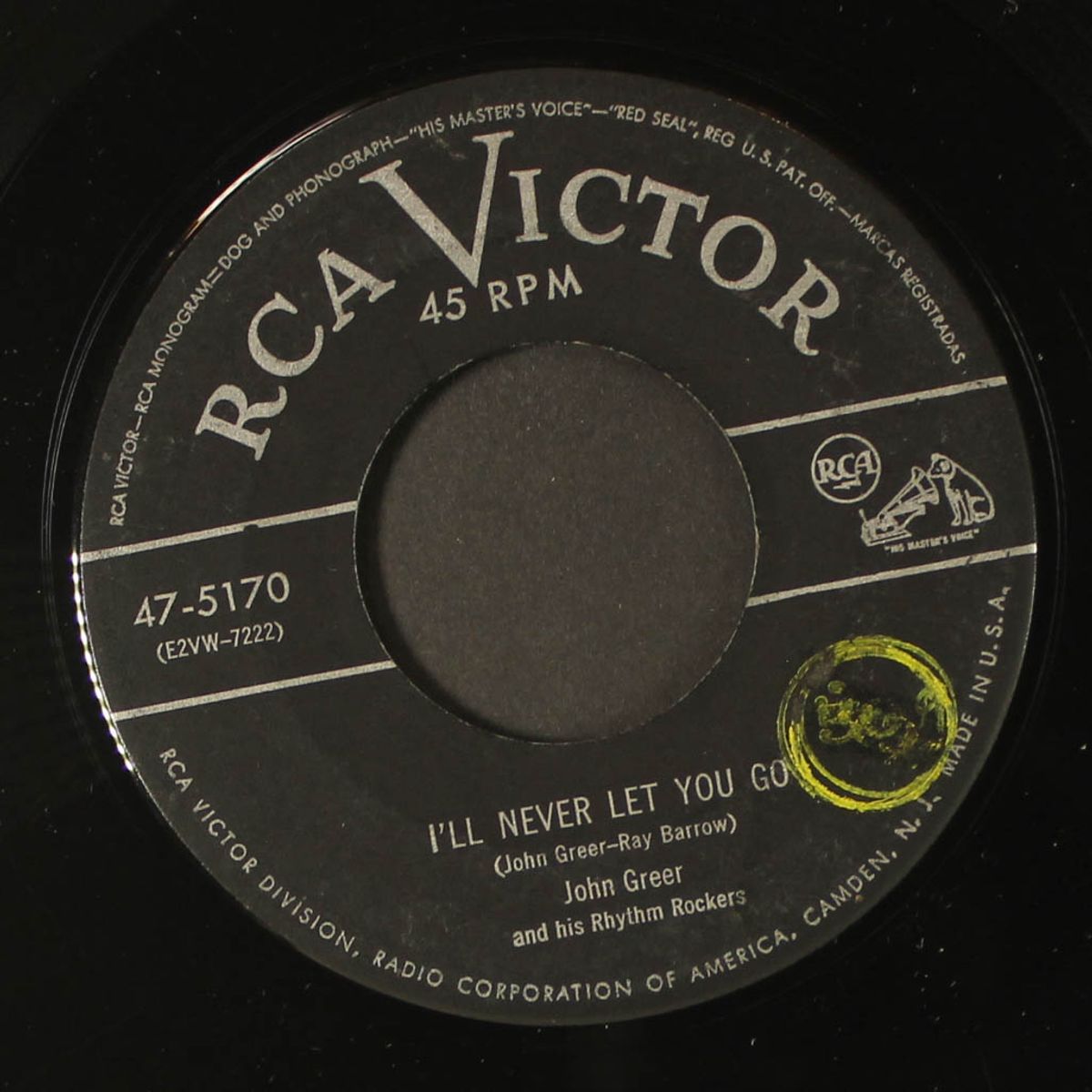 you played on my piano / i'll never let you go by JOHN GREER