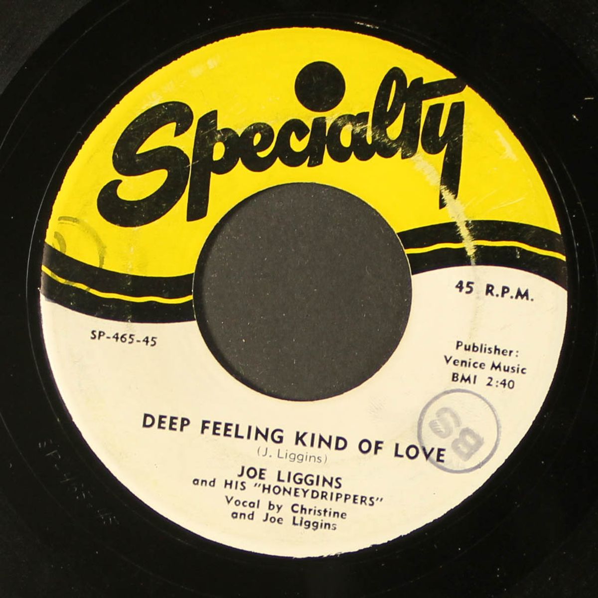 farewell blues / deep feeling kind of love by JOE LIGGINS
