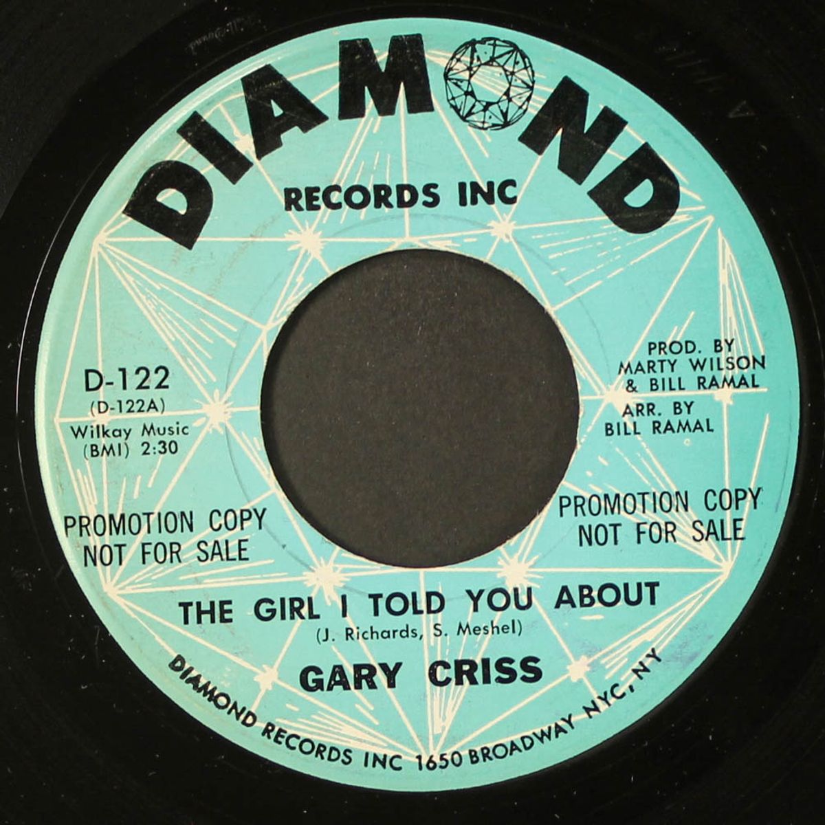 the girl i told you about / my little heavenly angel by GARY CRISS