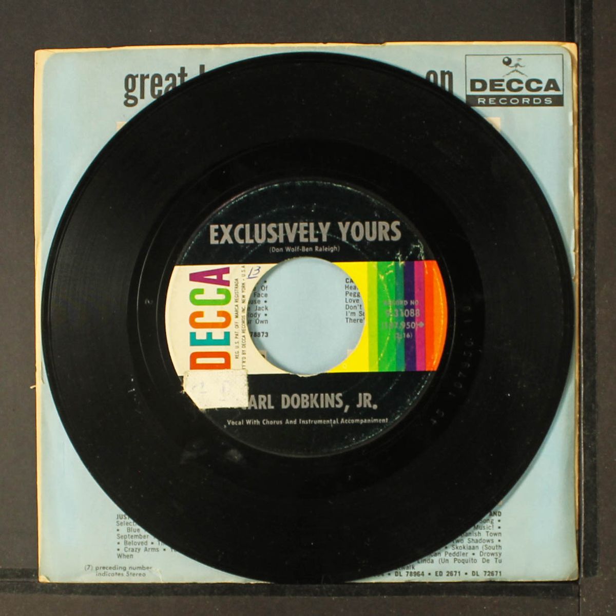 exclusively yours by CARL DOBKINS, JR.